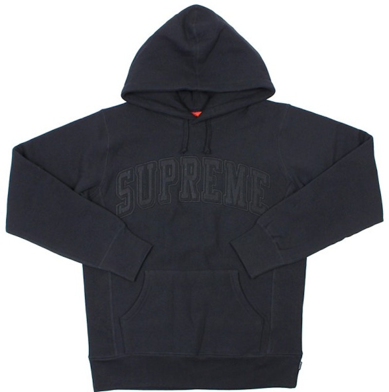 Supreme Tonal Arc Hooded Sweatshirt Black - SS16 Men's - US