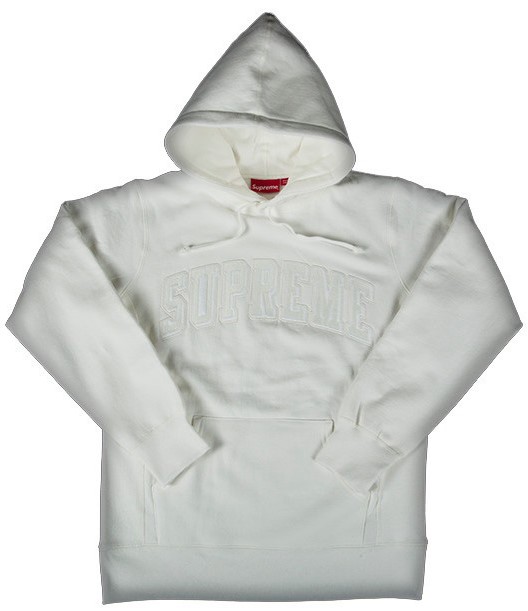Supreme Tonal Arc Hooded Sweatshirt White Men's - SS16 - GB