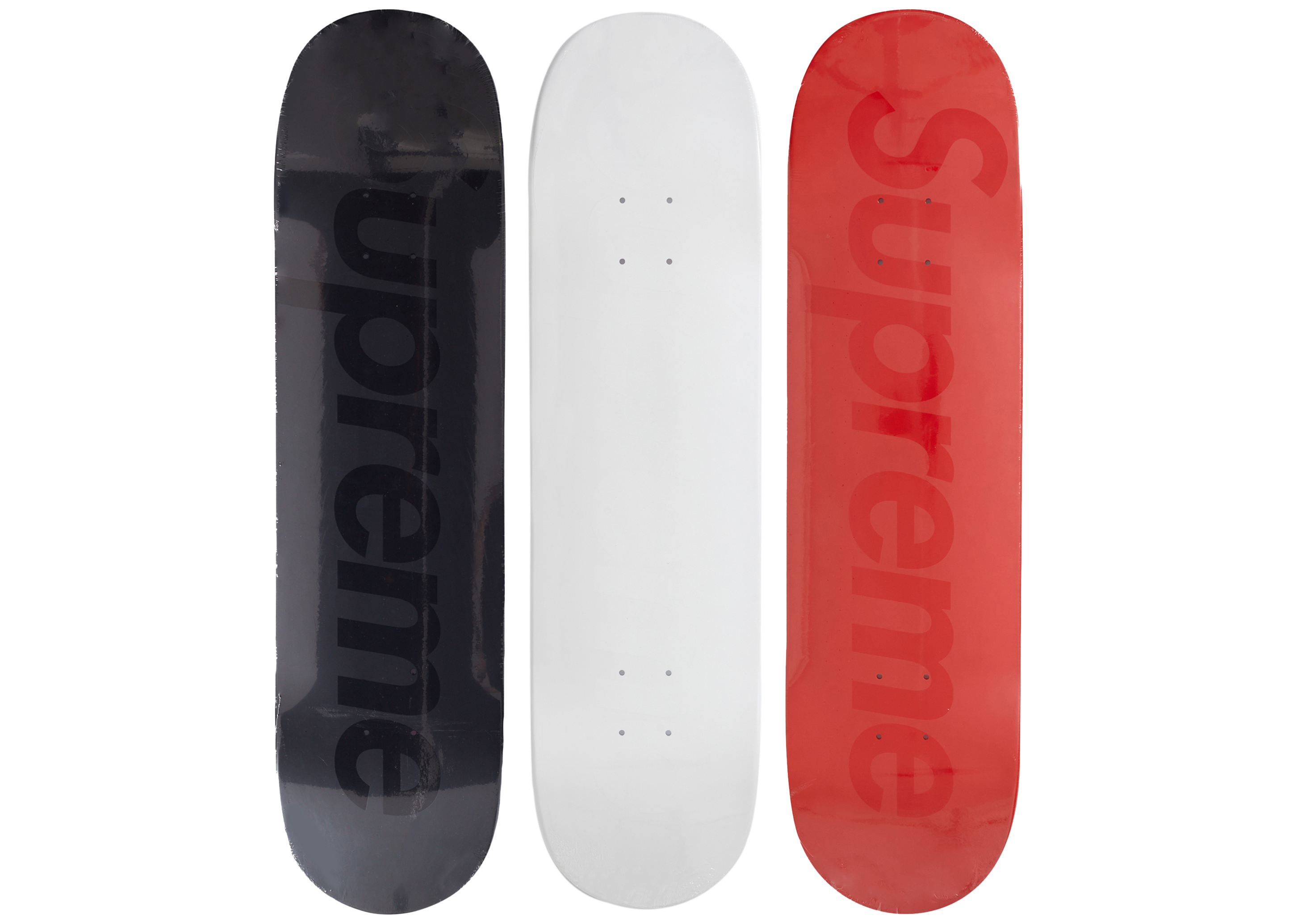Supreme Tonal Box Logo Skateboard Deck Set Multicolor