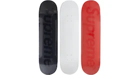 Supreme Tonal Box Logo Skateboard Deck Set Multicolor