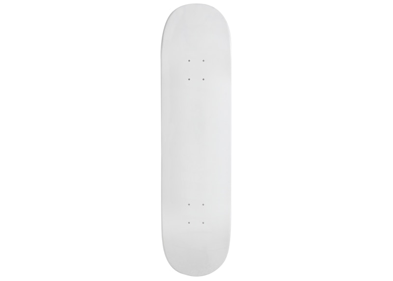 Supreme Tonal Box Logo Skateboard White-