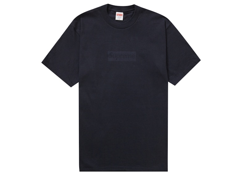 Supreme Tonal Box Logo Tee Navy Men's - SS23 - US