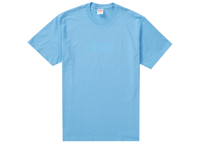 Supreme Tonal Box Logo Tee Bright Blue Men's - SS23 - GB