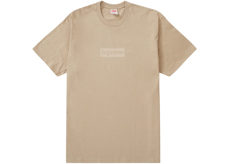 ブティック Supreme Tonal Box Logo Tee Khaki - Tシャツ/カットソー