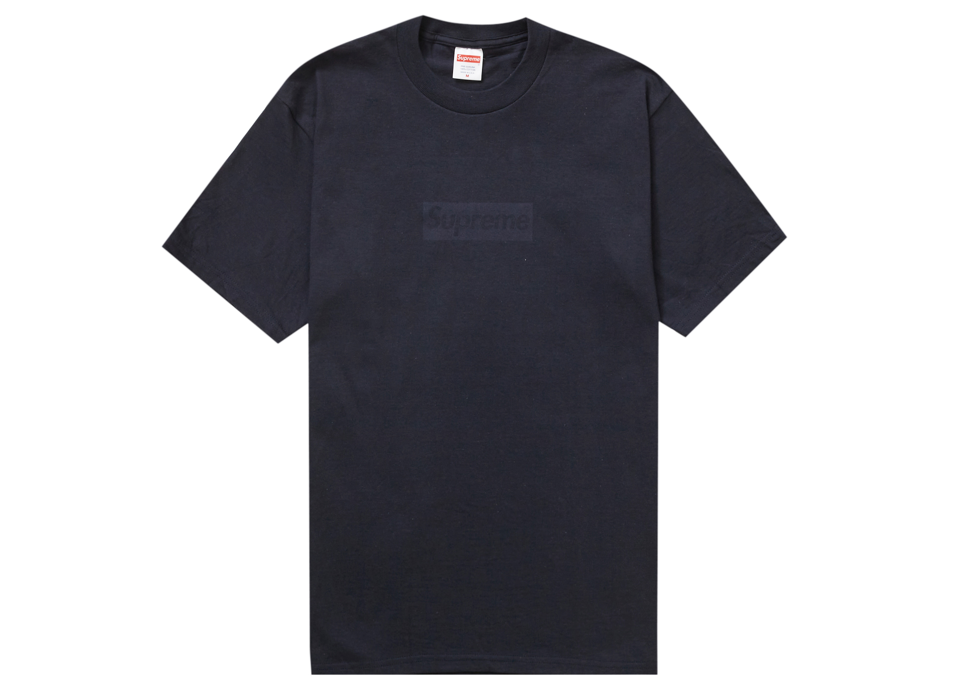 シュプリーム トーナル ボックスロゴ Tシャツ ネイビー メンズ - SS23 - JP