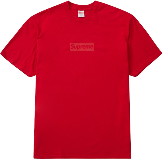 Supreme Tonal Box Logo T-Shirt - Red