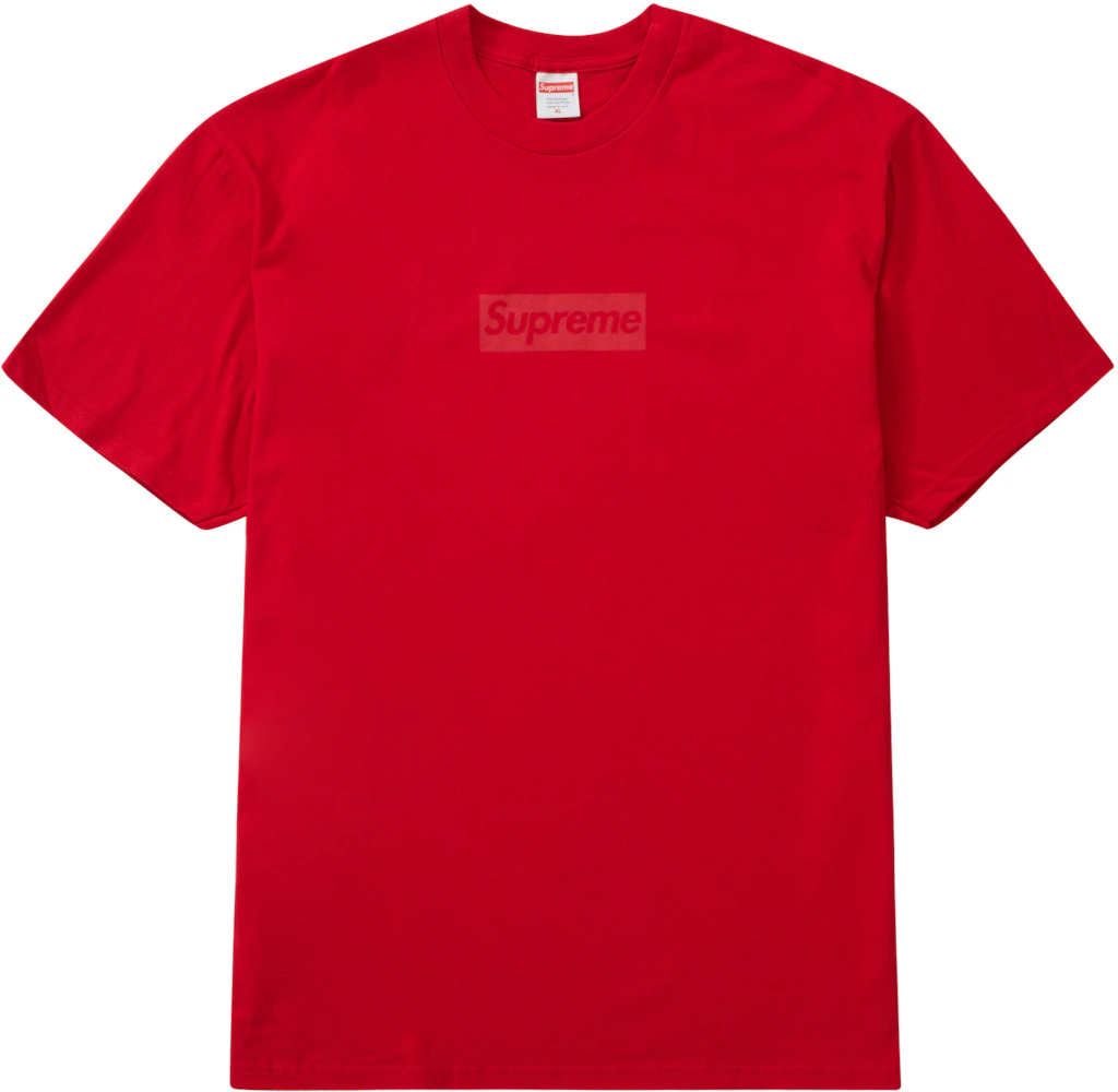Supreme Tonal Box Logo Red Tee – EastEightSG