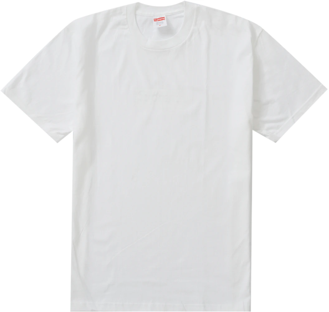 SUPREME TONAL BOX LOGO TEE WHITE UNBOXING AND FITTING ON BODY 