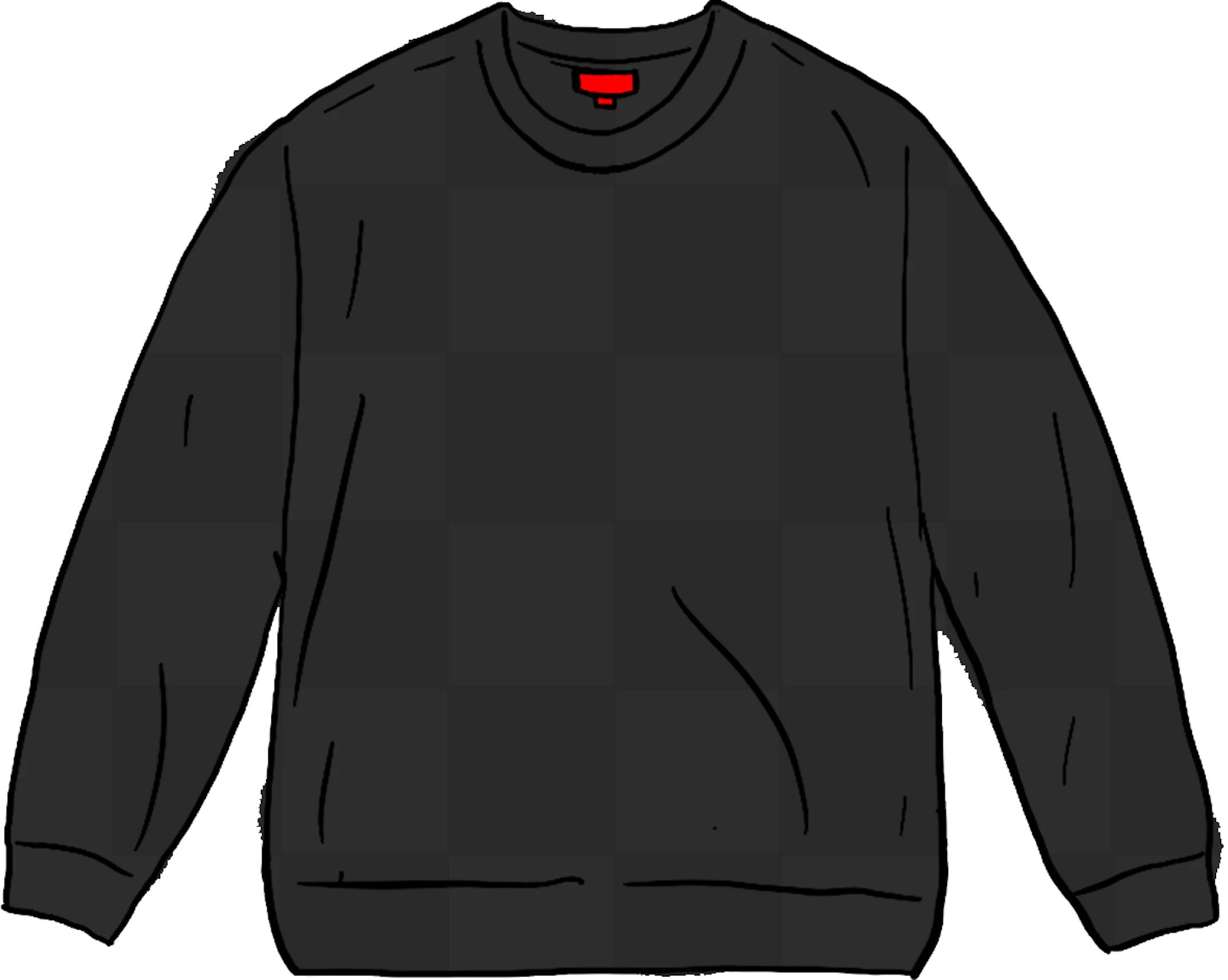 Supreme Tonal Checkerboard Small Box Sweater Black - SS21 - US