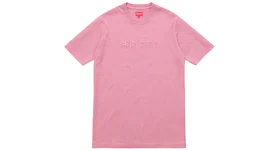 Supreme Tonal Embroidered Tee Dusty Pink