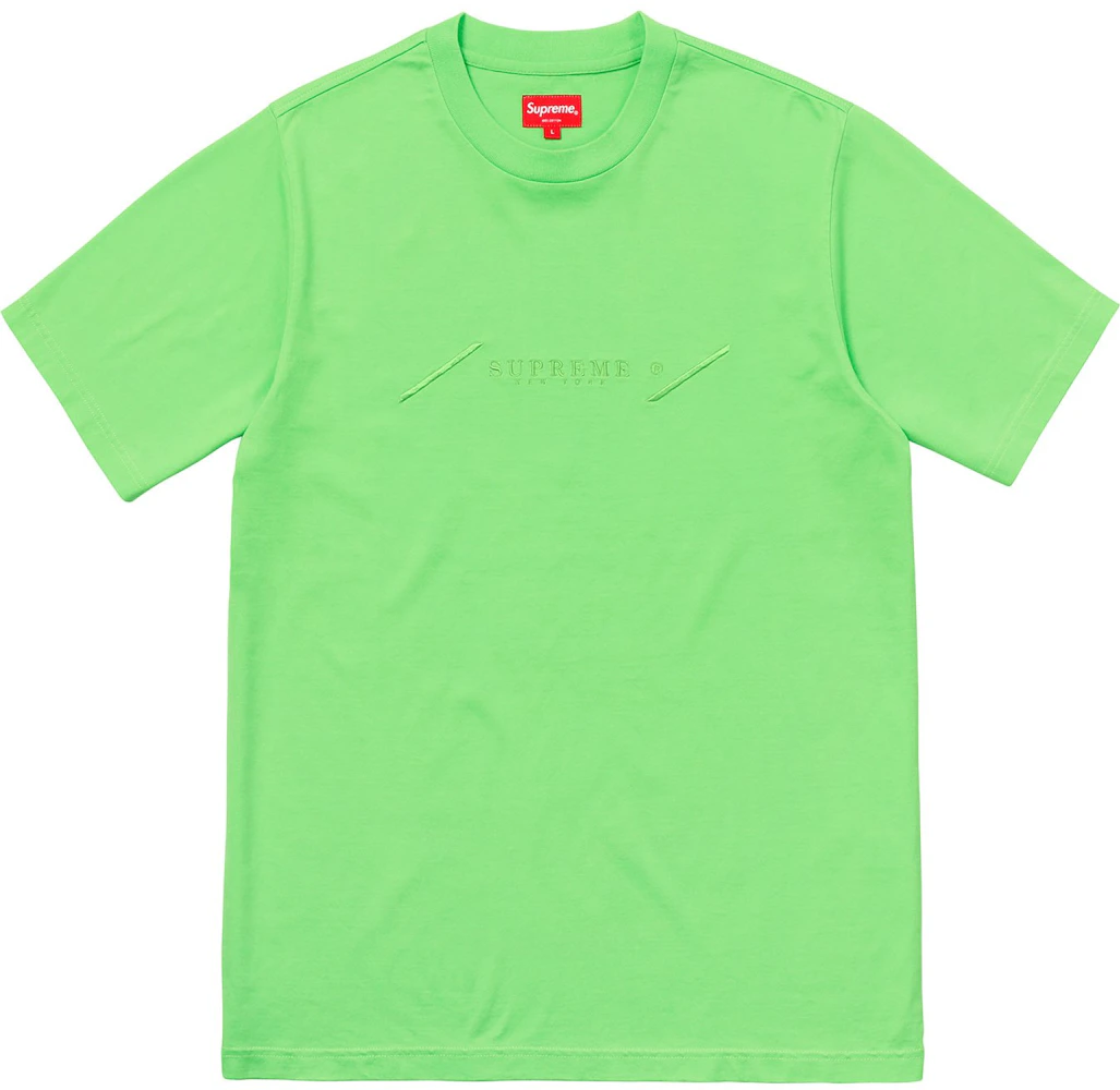 Supreme Tonal Embroidery Top Bright Green Men's - SS18 - US