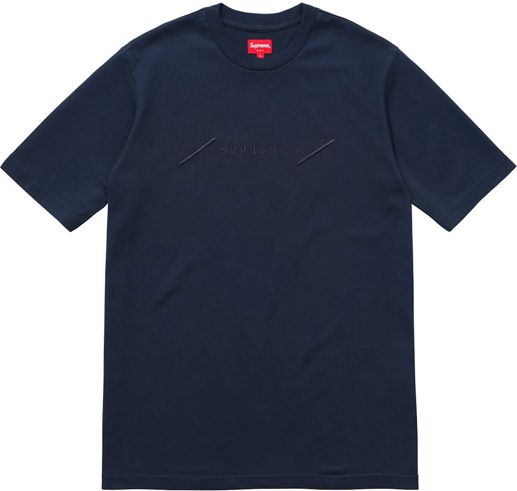 Supreme Tonal Embroidery Top Navy - SS18 - US