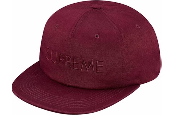 Supreme Tonal Logo Burgundy