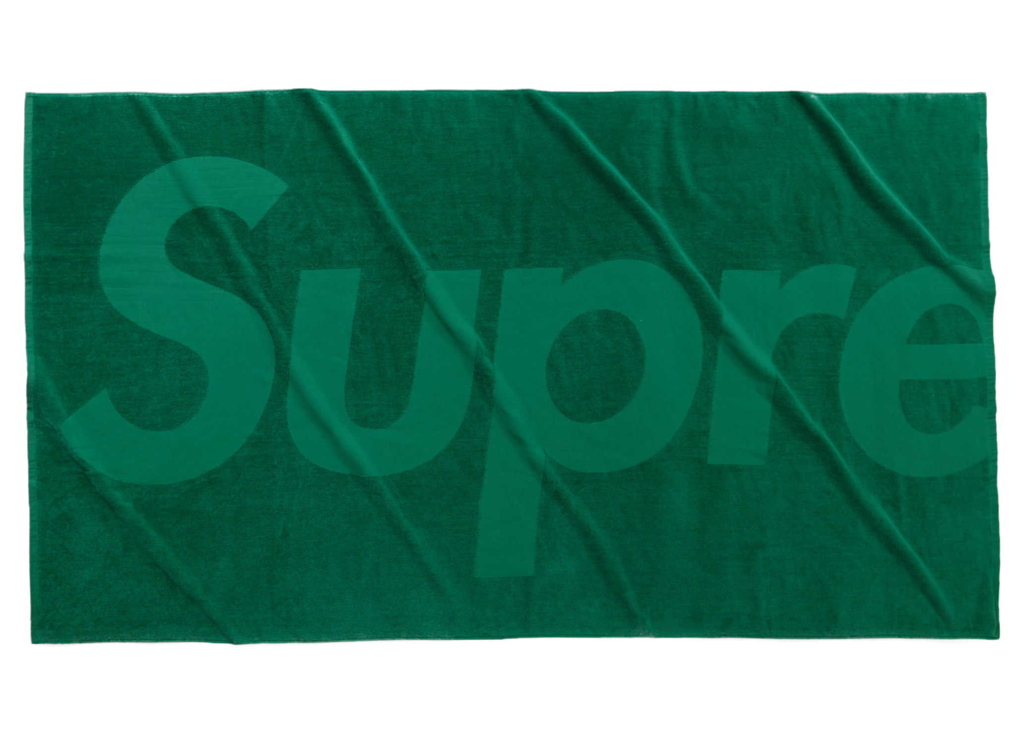 Supreme Tonal Logo Towel Green-