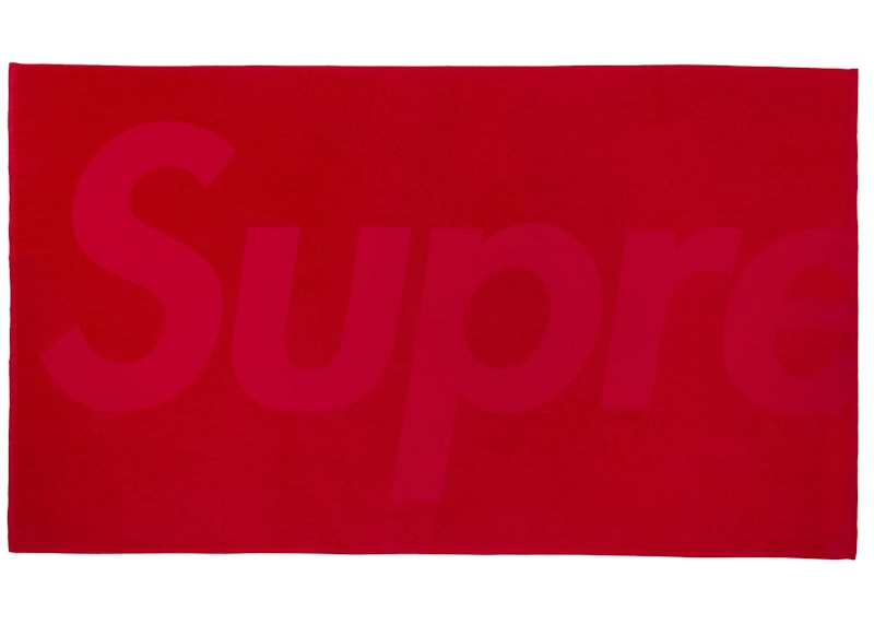 Pre-owned Supreme Tonal Logo Towel (ss24) In Red