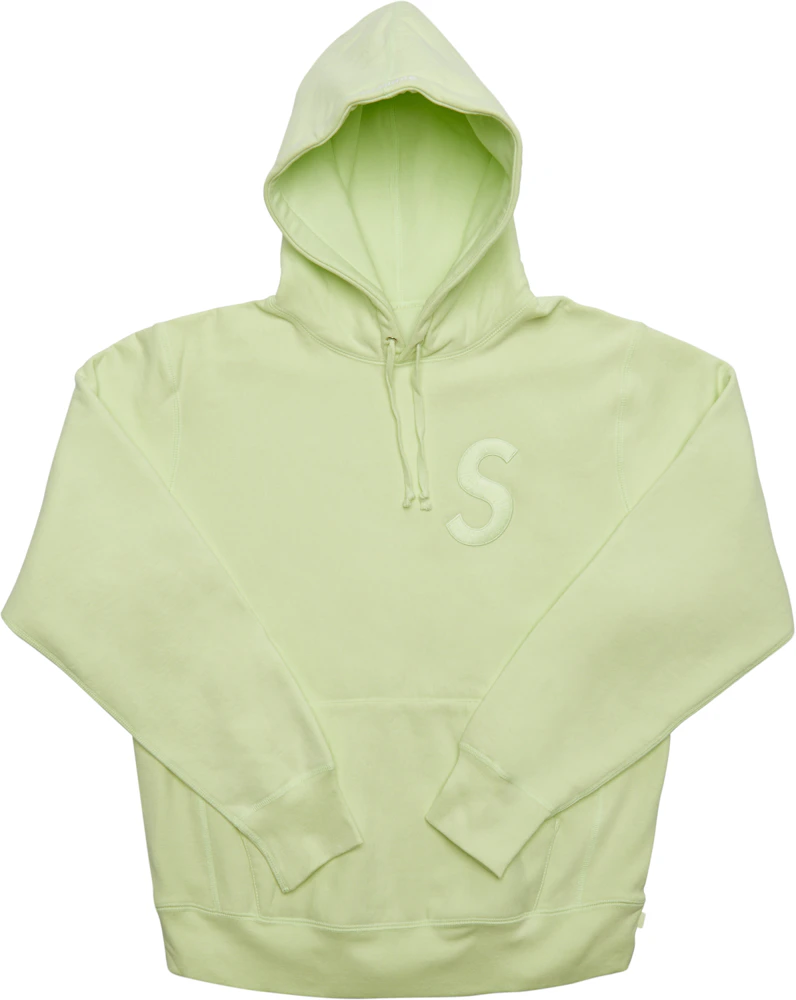Supreme Hoodie Tag Logo Lime S/S 19' Sz M (#9489)