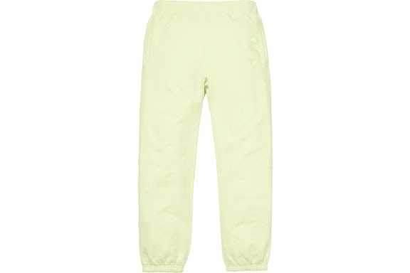 Supreme Tonal S Logo pantalon de survêtement Pale Lime