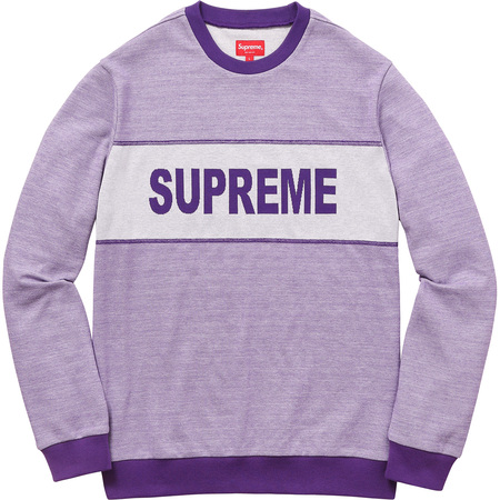Supreme Tonal Stripe Logo Crewneck Purple メンズ - SS17 - JP