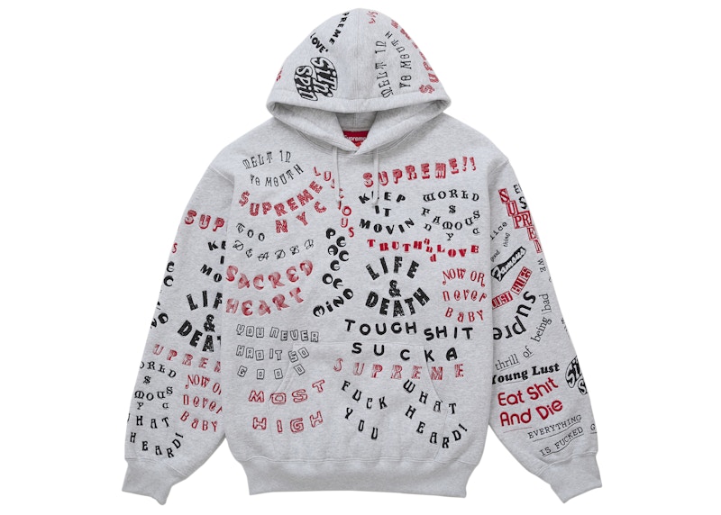 トップス Supreme Too Deadly Hooded Sweatshirt Supreme Too Deadly Hooded Sweatshirt Ash Grey Men's - SS26 - US