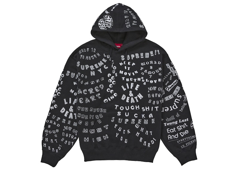 トップス Supreme Too Deadly Hooded Sweatshirt Supreme Too Deadly Hooded Sweatshirt Black Men's - SS26 - US