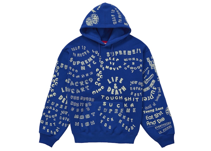 トップス supreme Too Deadly Hooded Sweatshirt Supreme Too Deadly Hooded Sweatshirt Blue Men's - SS26 - US