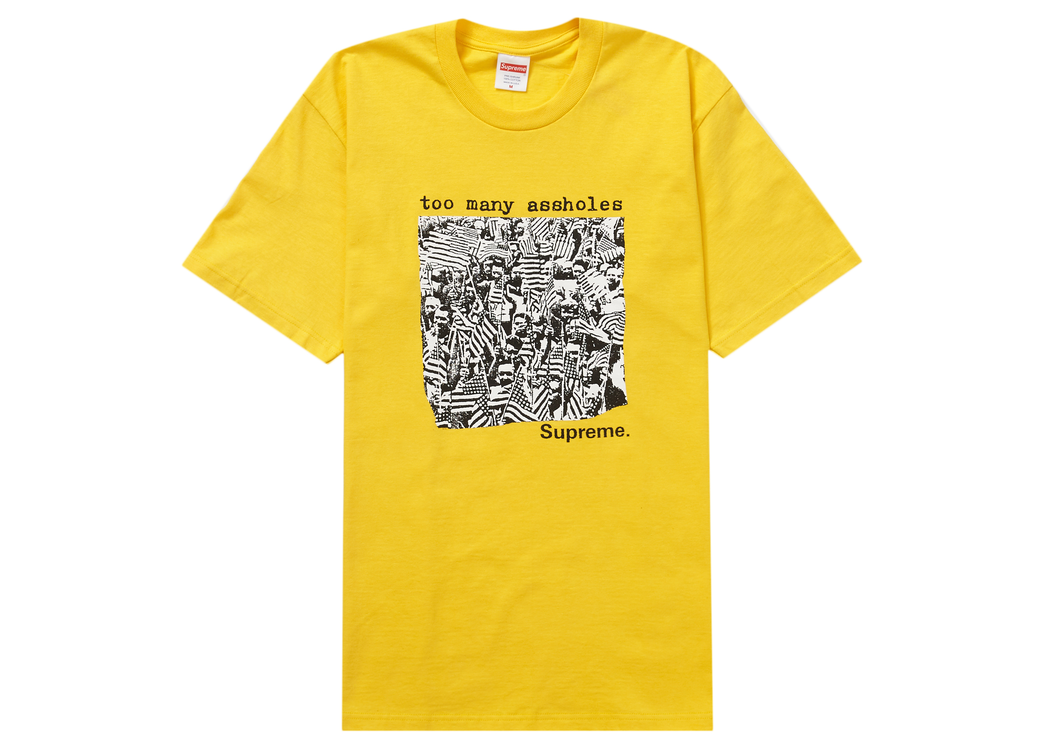 Supreme Too Many Assholes Tee Black Men's - SS22 - US