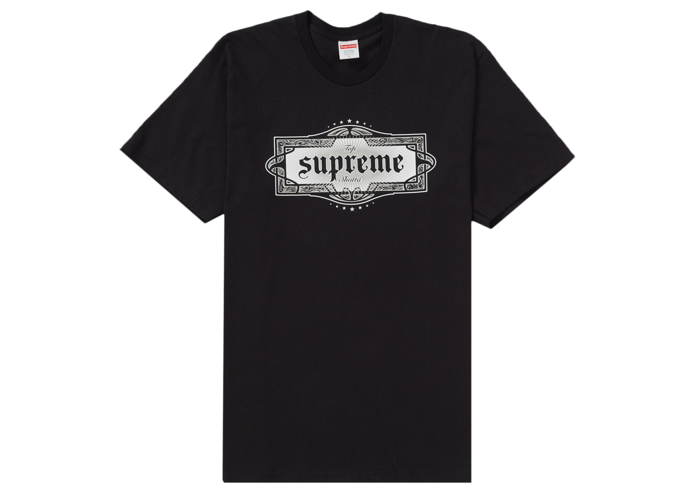 Supreme  22SS  Top Shotta Tee  Black  XL