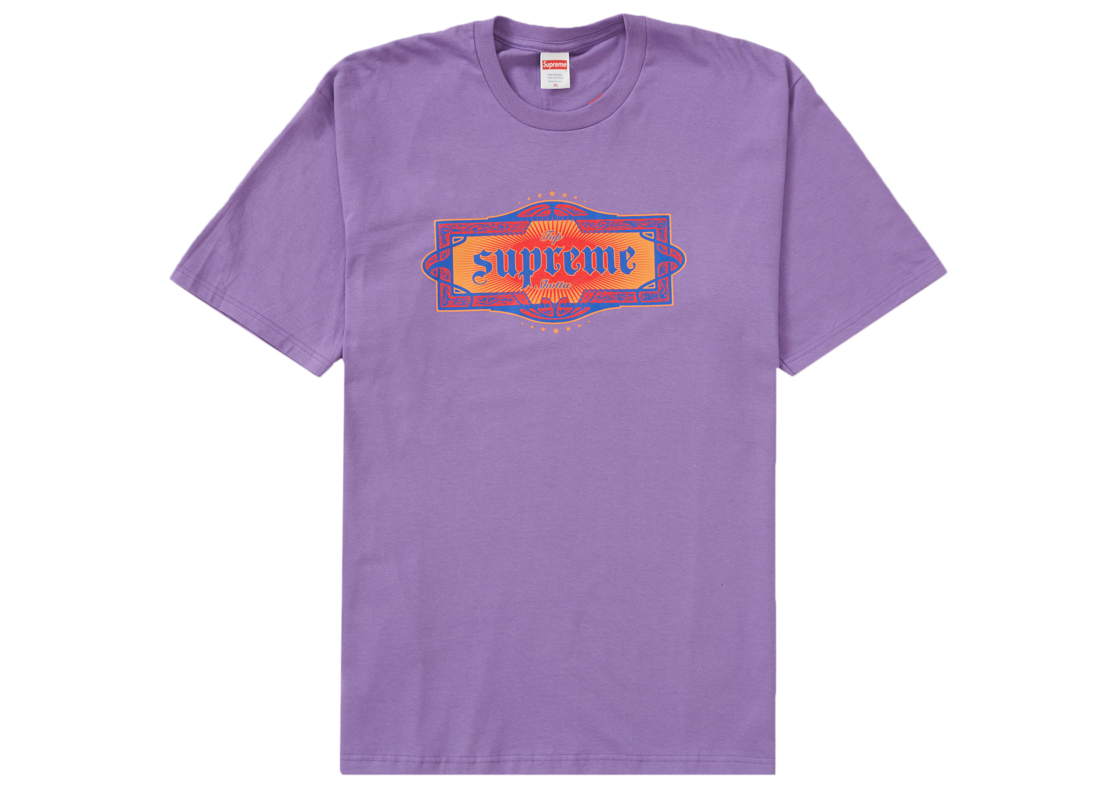 Purple supreme cheap t shirt