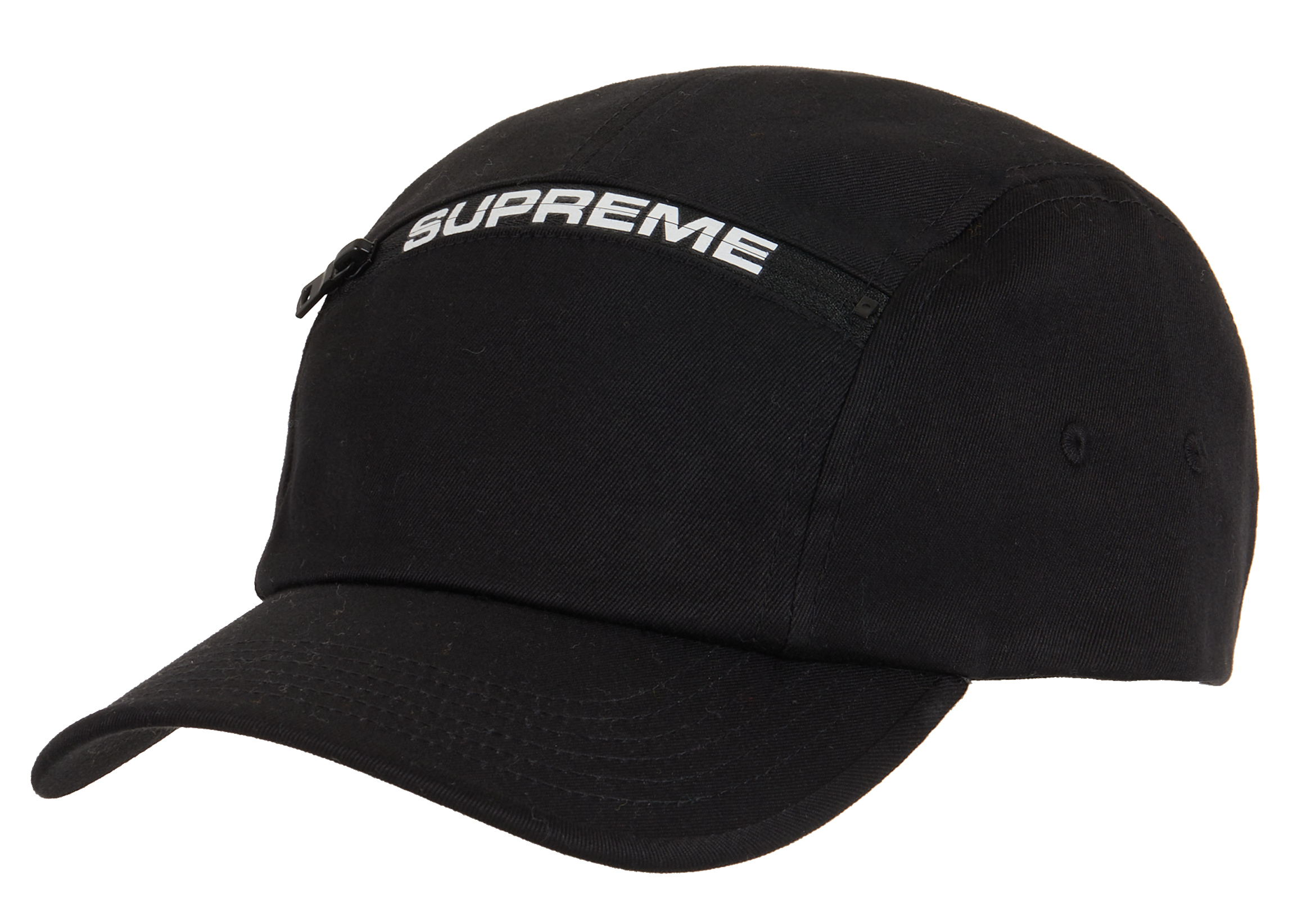 Supreme Top Zip Camp Cap Black