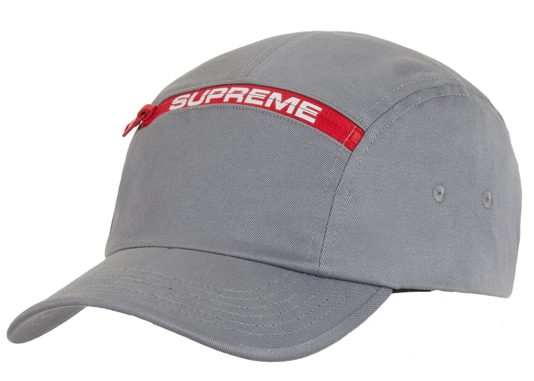 Supreme Top Zip Camp Cap Grey