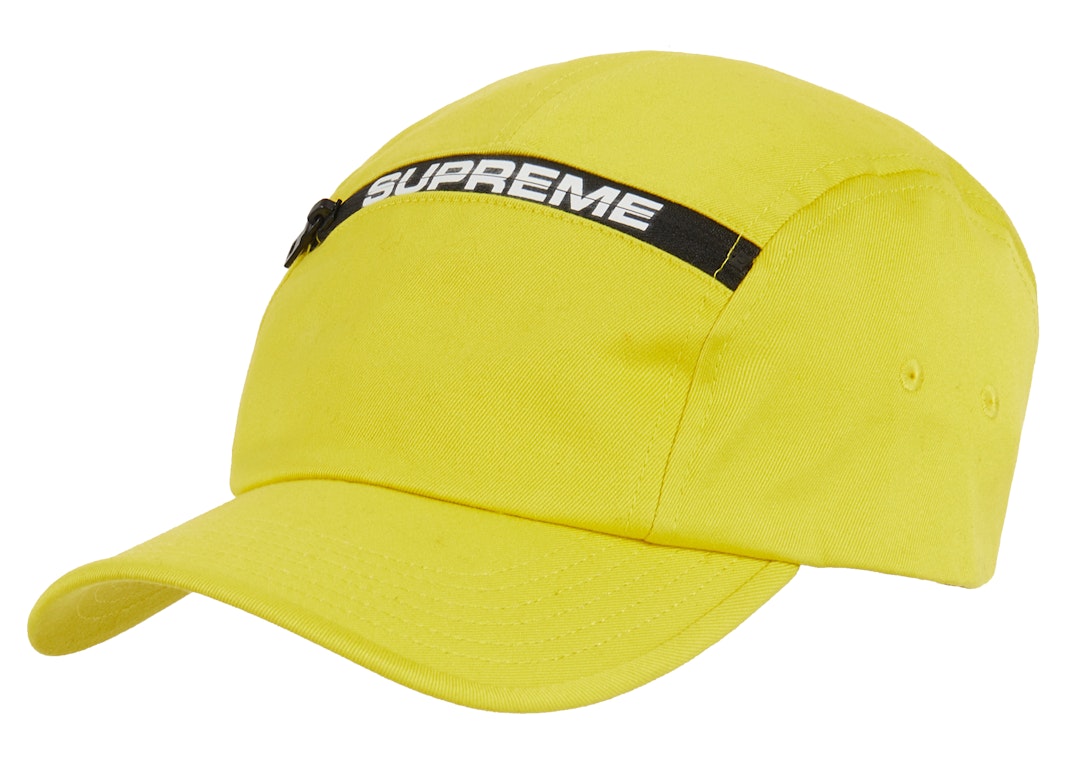 Pre-owned Supreme Top Zip Camp Cap Yellow