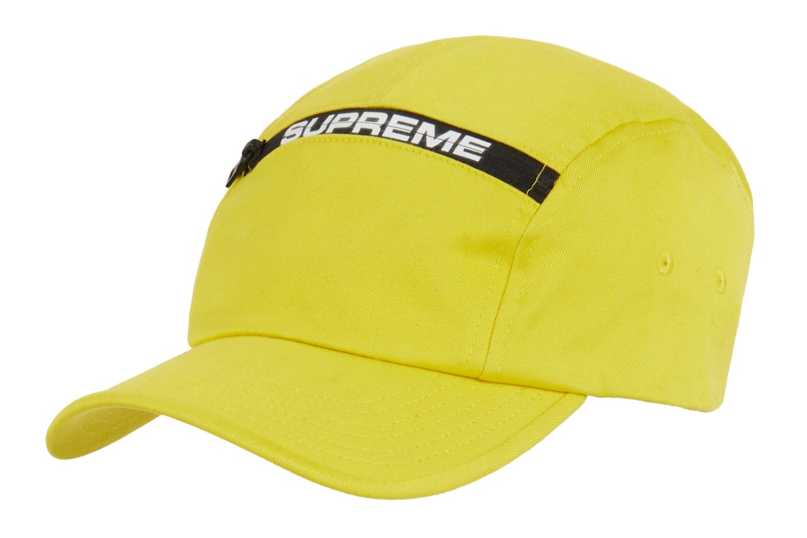 Pre-owned Supreme Top Zip Camp Cap Yellow