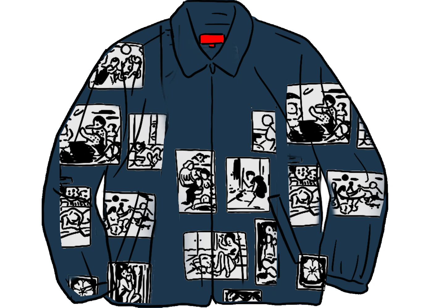 Supreme Toshio Saeki Work Jacket Navy - FW20 Men's - US