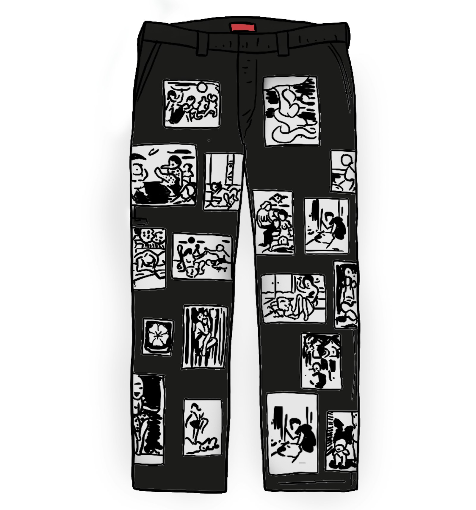 Supreme Toshio Saeki Work Pant Black