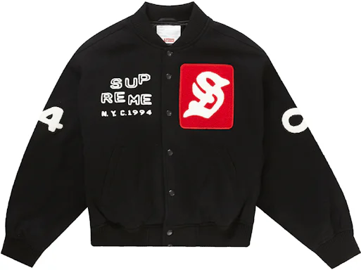 Supreme Tourist Varsity Jacket Black Men's - SS23 - US