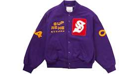 Supreme Tourist Varsity Jacket Purple