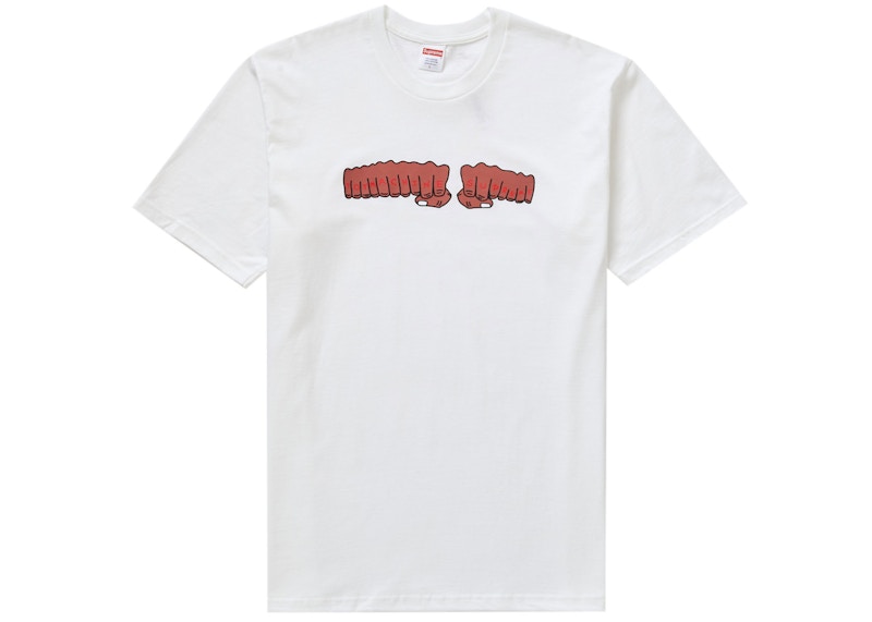 注目ブランドのギフト SupremexToy Machine Fist Tee White L