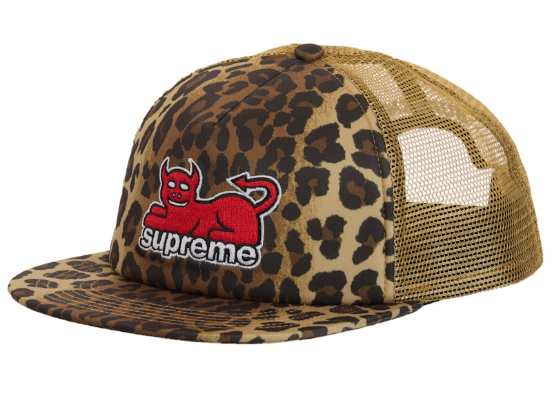 Supreme Toy Machine Mesh Back 5 Panel Leopard