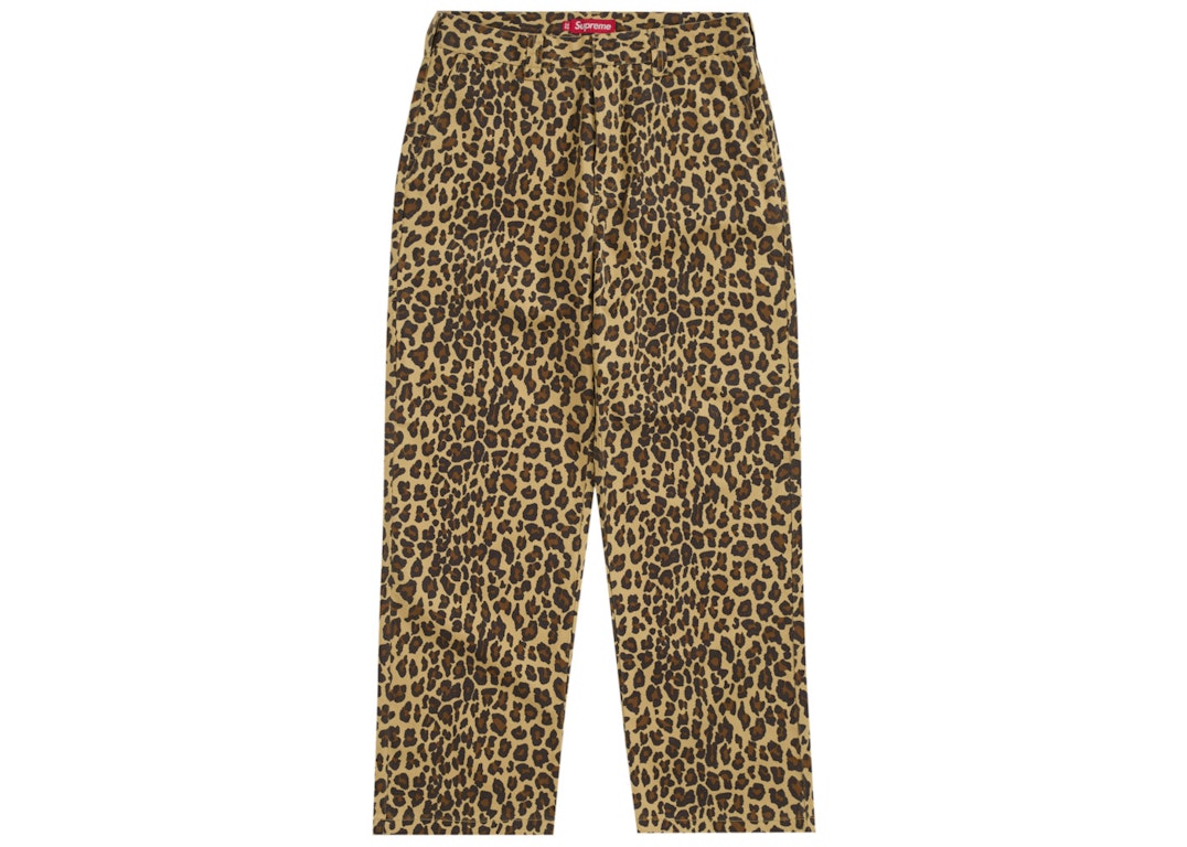 Pre-owned Supreme Toy Machine Work Pant Leopard