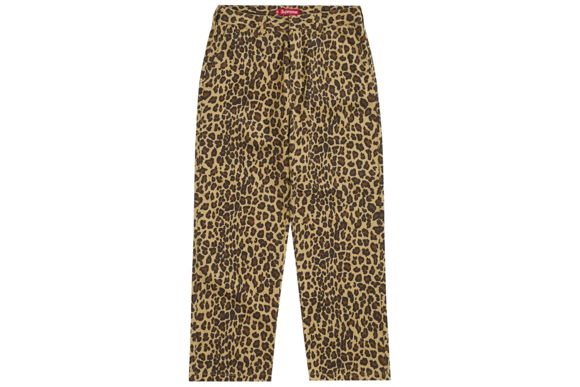 Click to view more detailed imagery on our partner's website Pre-owned Supreme Toy Machine Work Pant Leopard