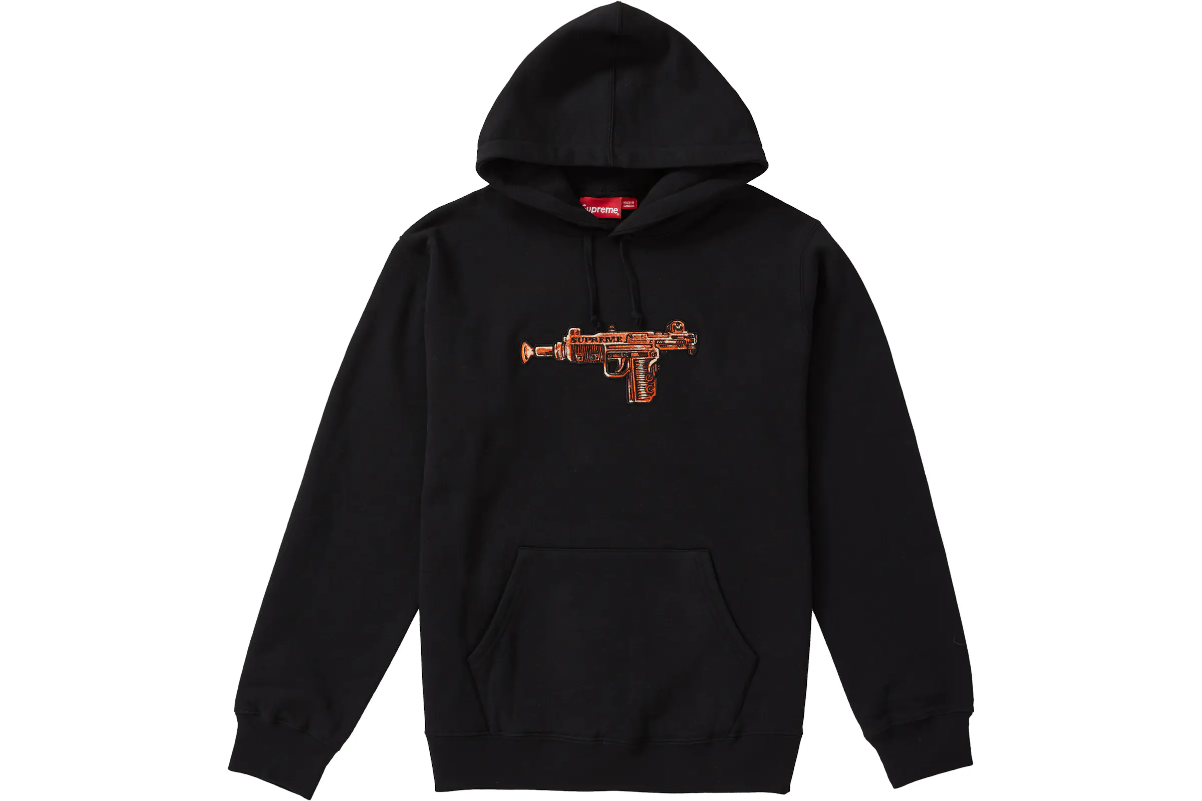 Supreme Toy Uzi Hooded Sweatshirt Black - SS19 - TW