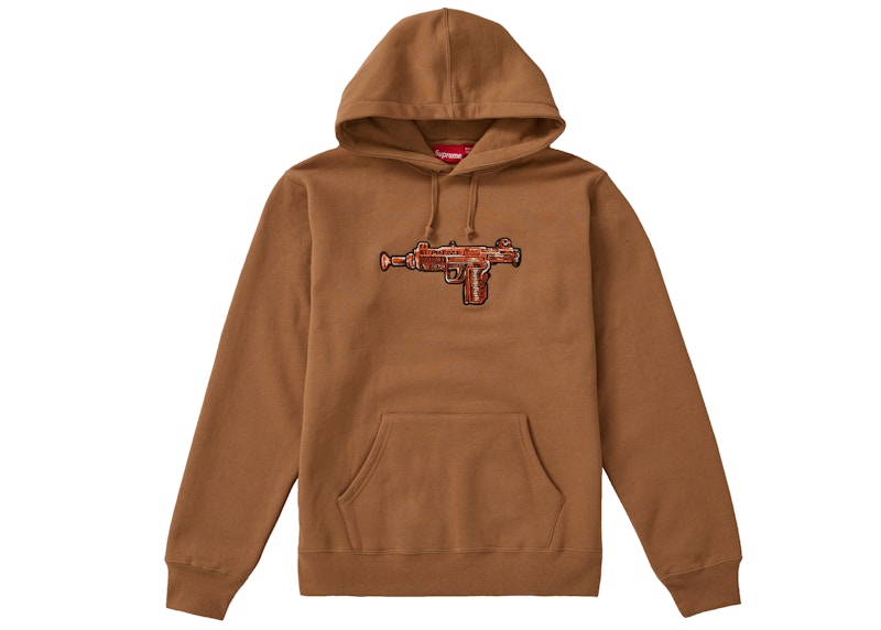 Supreme Toy Uzi Hooded Sweatshirt Brown Men's - SS19 - US