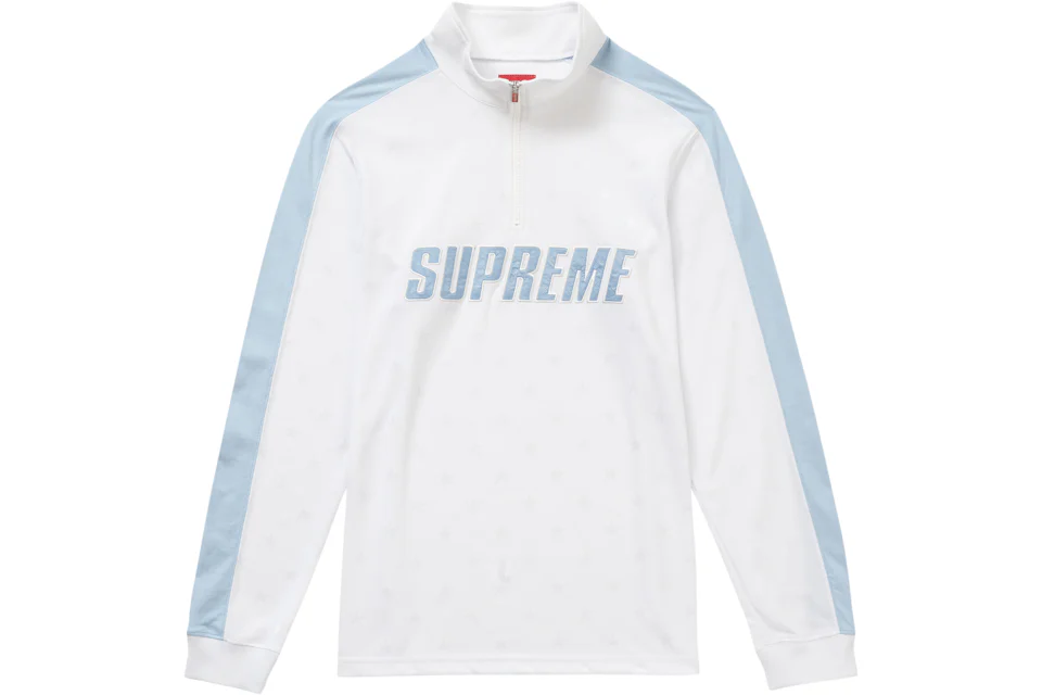 Supreme Track Half Zip Pullover White