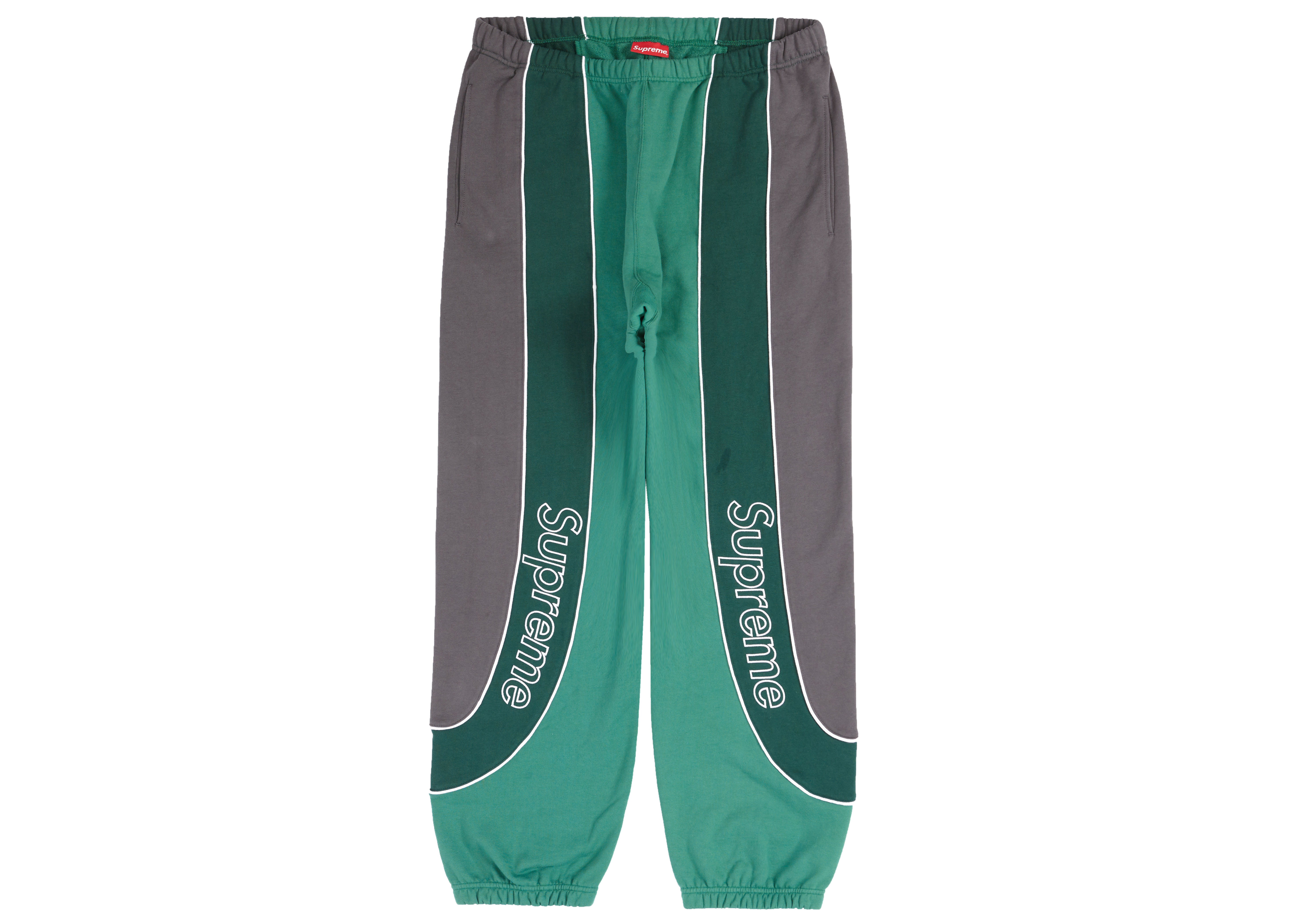 supreme track paneled sweatpant