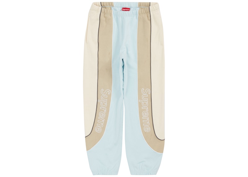 Supreme Track Paneled Sweatpant Pale Blue Men's - FW21 - US