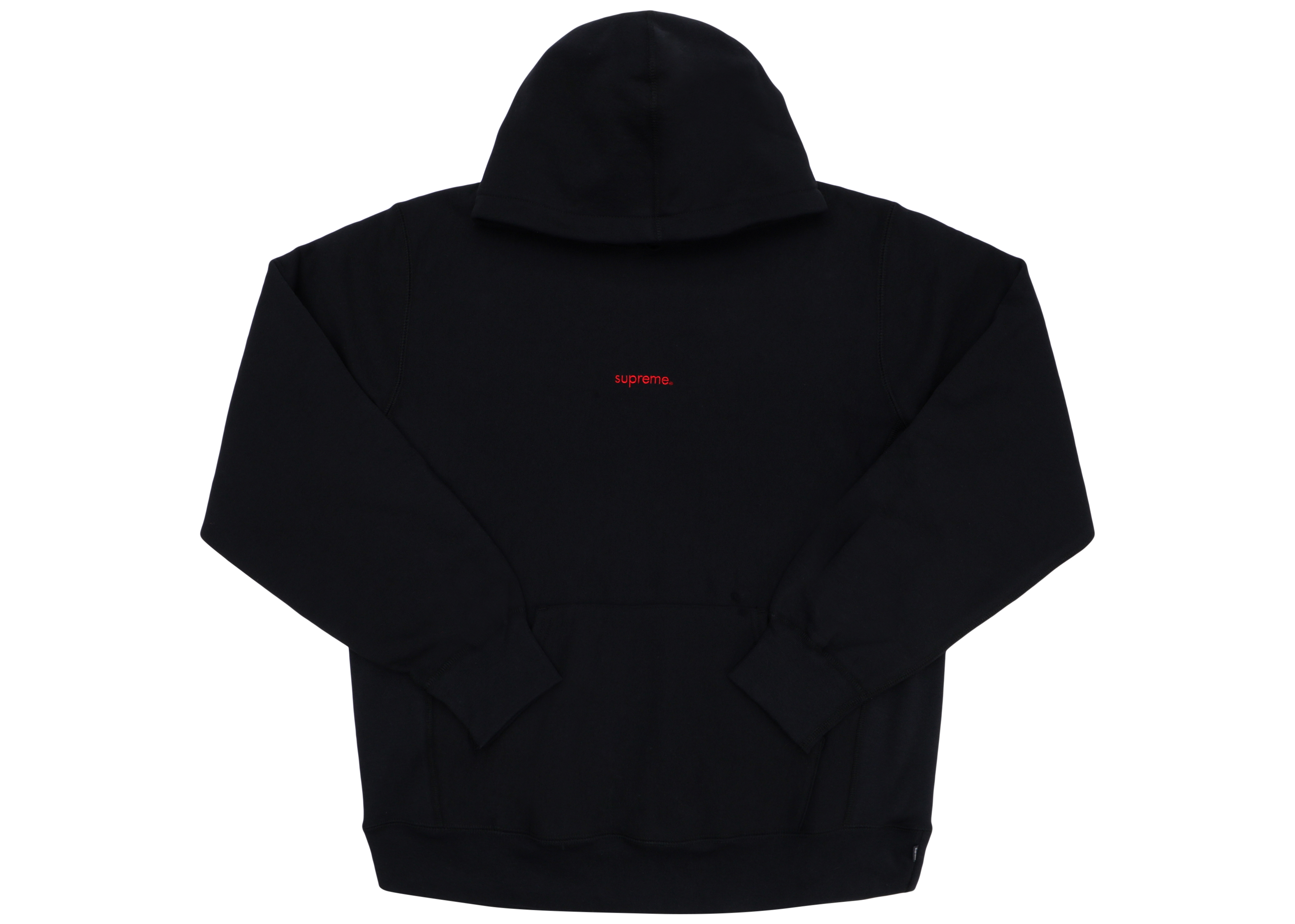 Supreme Trademark Hooded Sweatshirt Black Men's - FW18 - GB