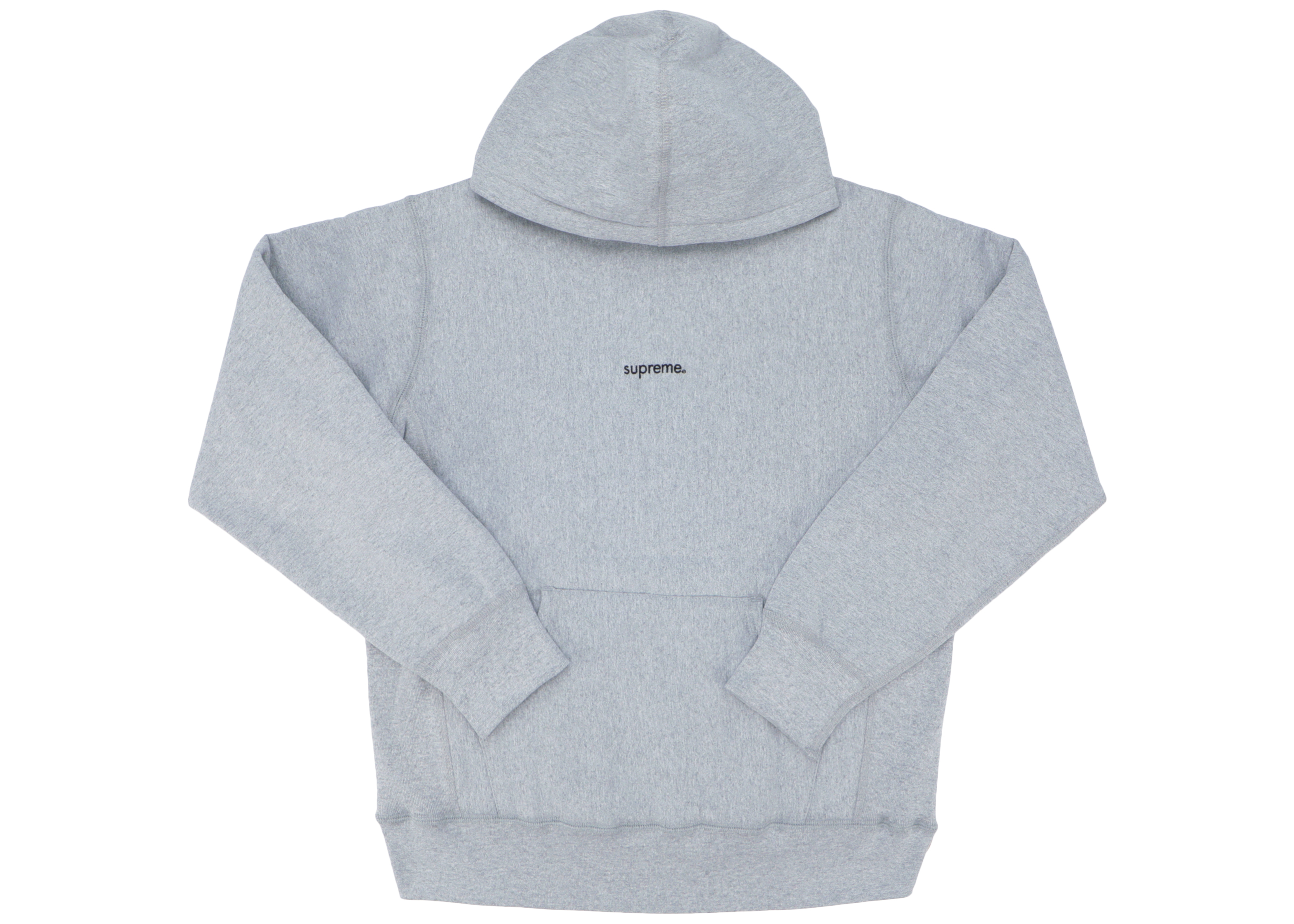 Supreme Trademark Hooded Sweatshirt Heather Grey