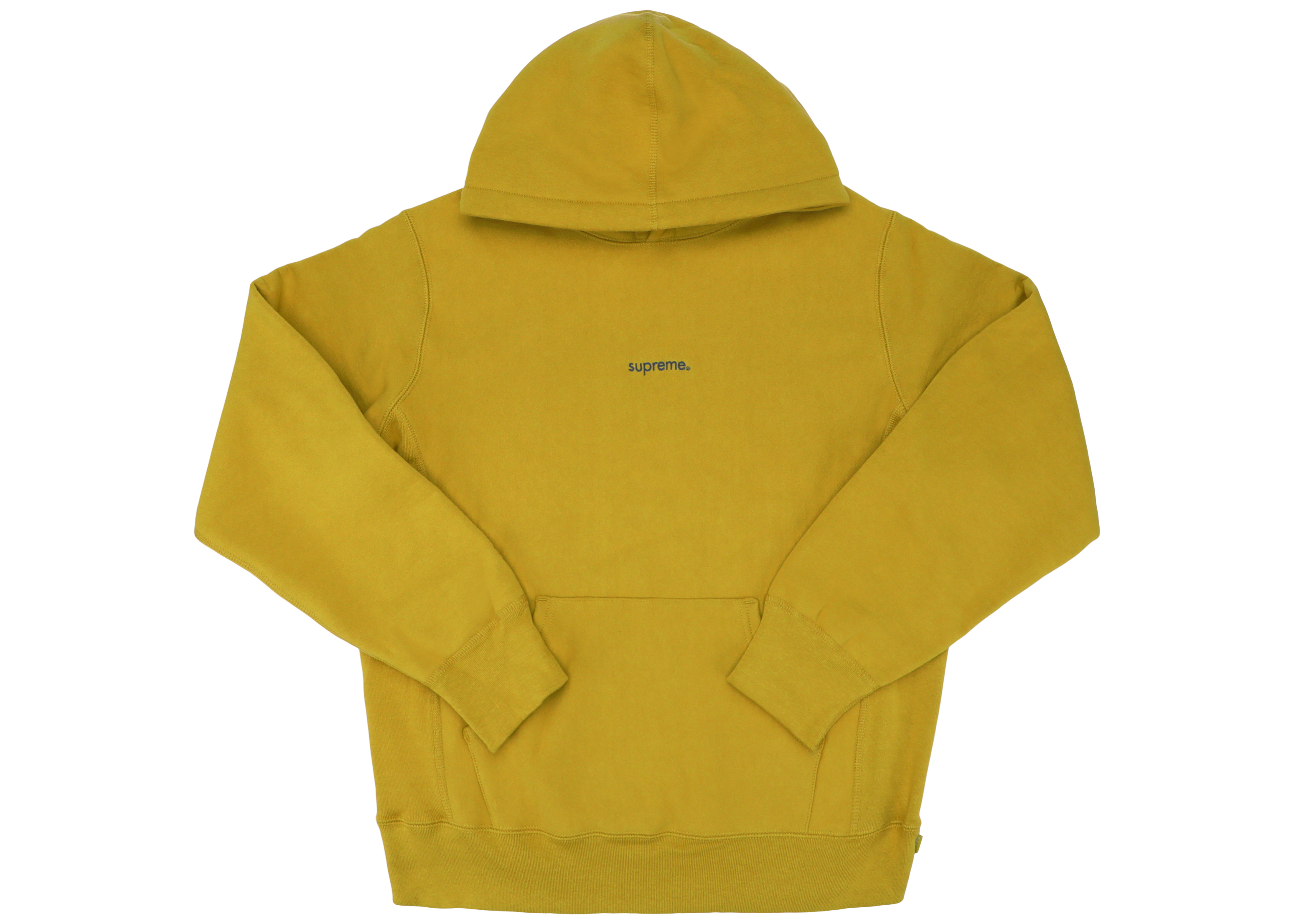 Supreme Trademark Hooded Sweatshirt Mustard Men's - FW18 - US