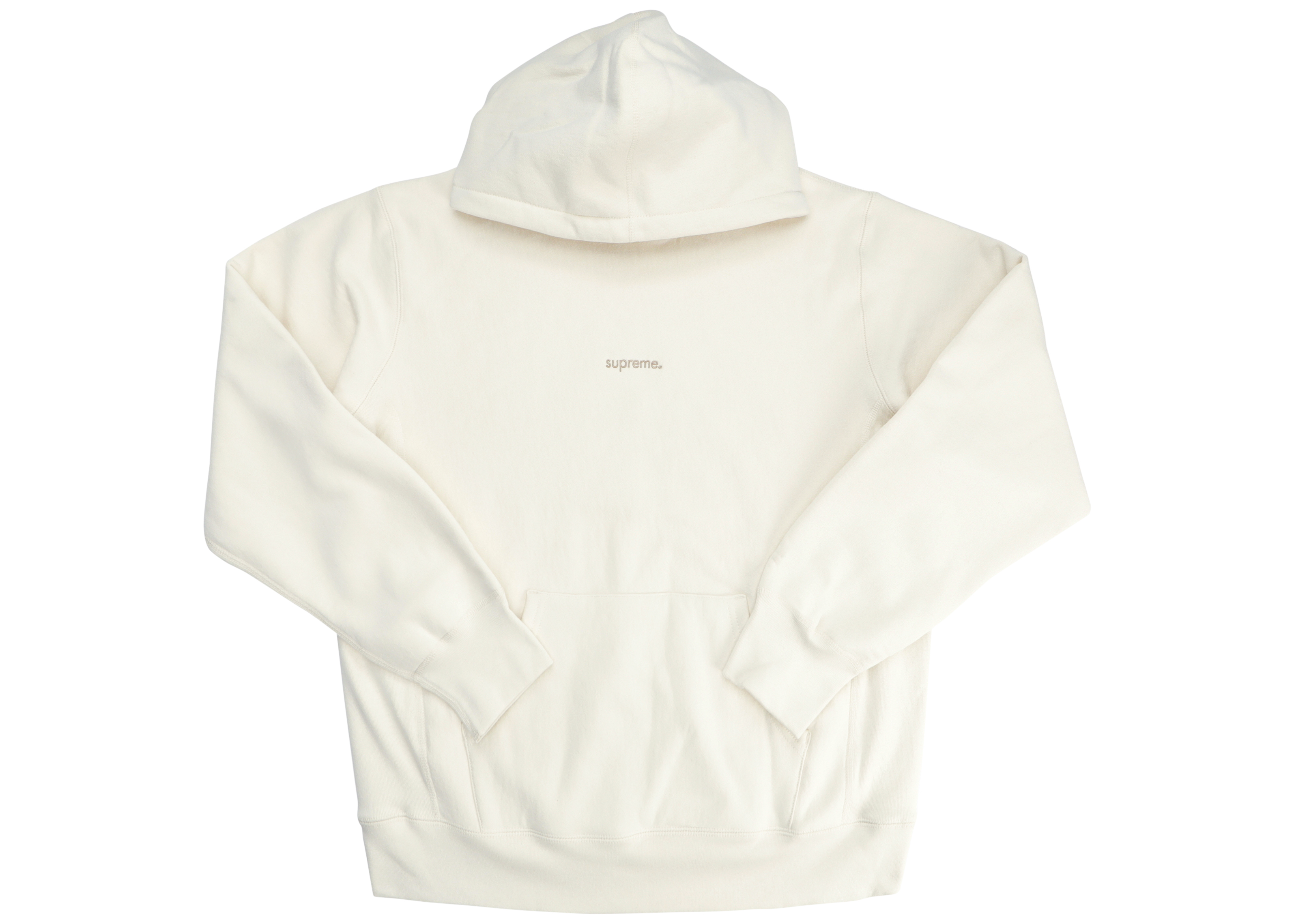 Supreme Trademark Hooded Sweatshirt Natural