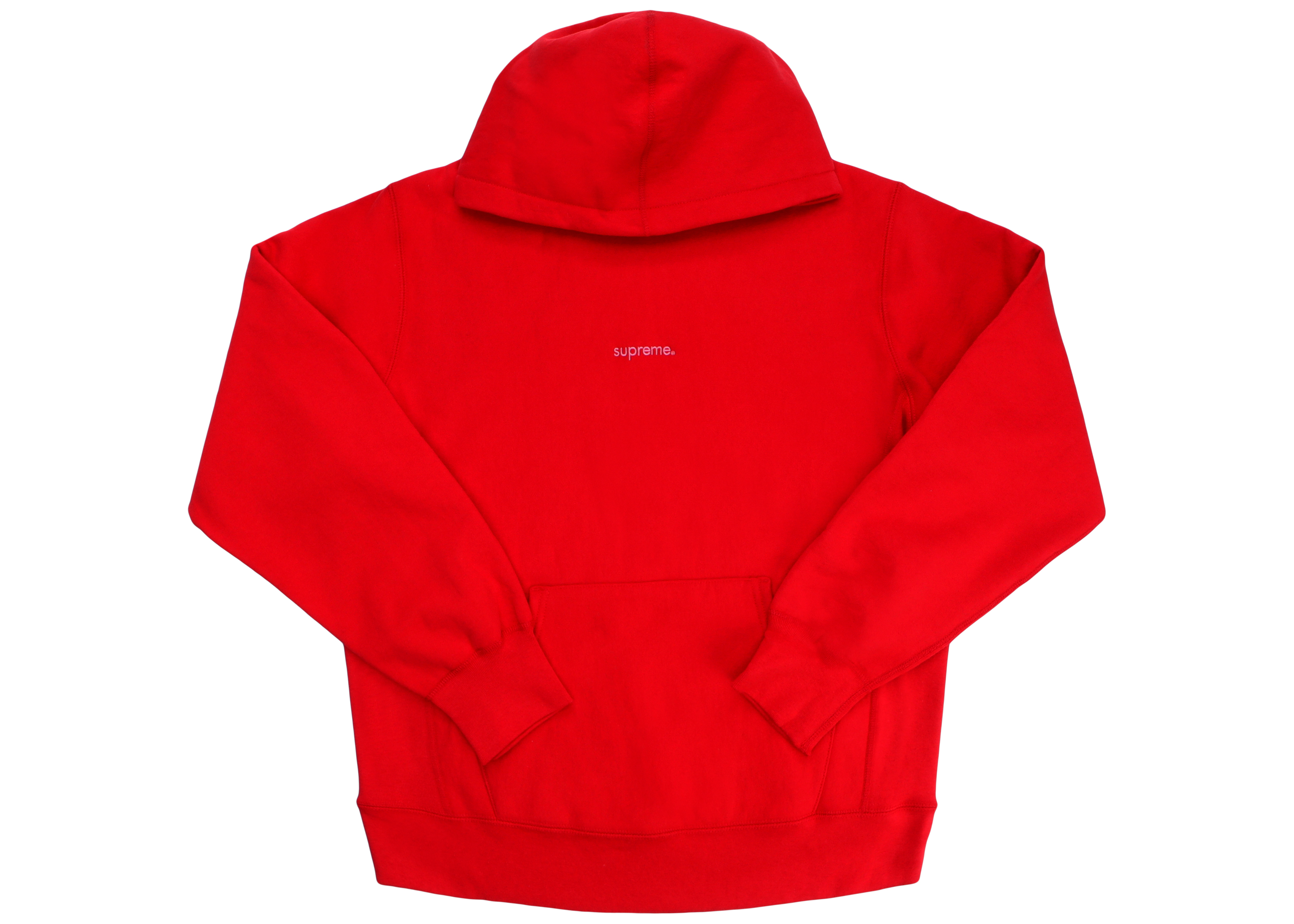 Supreme Trademark Hooded Sweatshirt Red赤